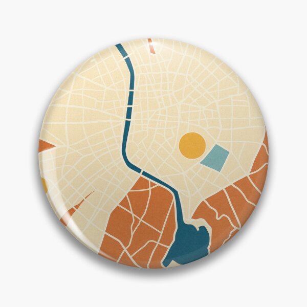 Item preview, Marseille Stylized Vintage – Minimalist Graphic Map, Decorative Poster designed and sold by Pink & California.