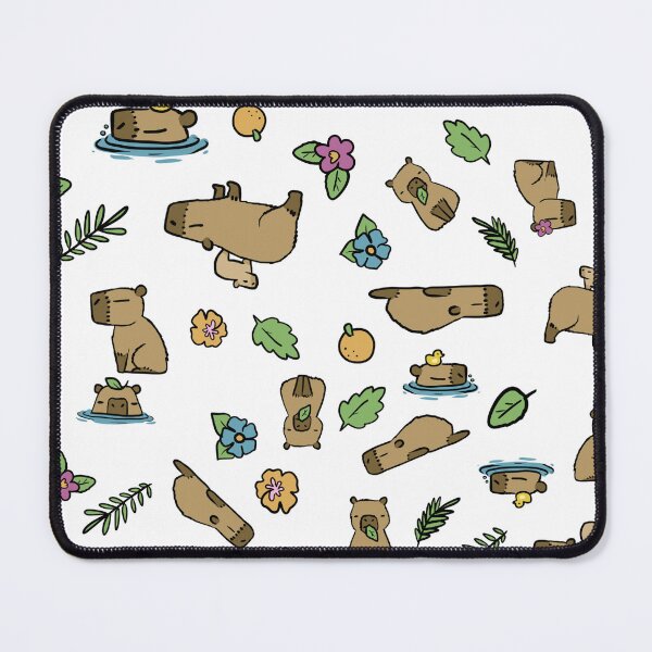 Item preview, Ditzy Kawaii Capybaras designed and sold by Lyddie Doodles.