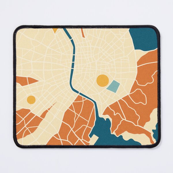 Item preview, Marseille Stylized Vintage – Minimalist Graphic Map, Decorative Poster designed and sold by Pink & California.