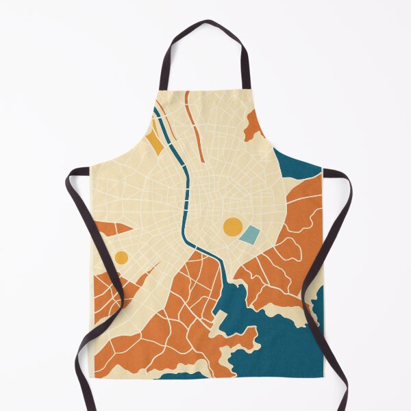 Item preview, Marseille Stylized Vintage – Minimalist Graphic Map, Decorative Poster designed and sold by Pink & California.