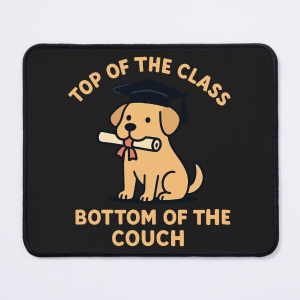 Item preview, Dog Graduation Funny Puppy Top of the Class designed and sold by SillyPawsStudio.