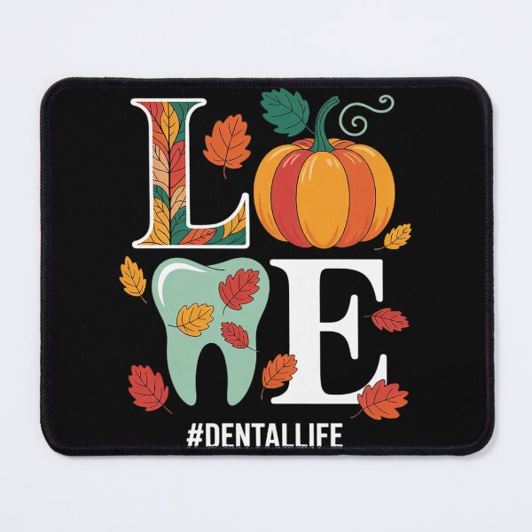 Item preview, LOVE Dental Life Pumpkin Tooth Dentist Fall Thanksgiving 1 designed and sold by KonstanKoraner.
