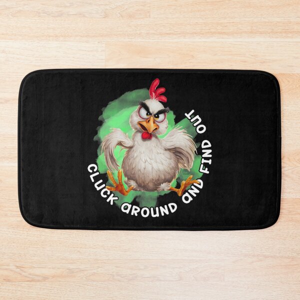 Item preview, Cluck Around and Find Out! – Grumpy Chicken with Attitude | Sofagirl Collection designed and sold by SOFAGIRL COLLECTIONS.