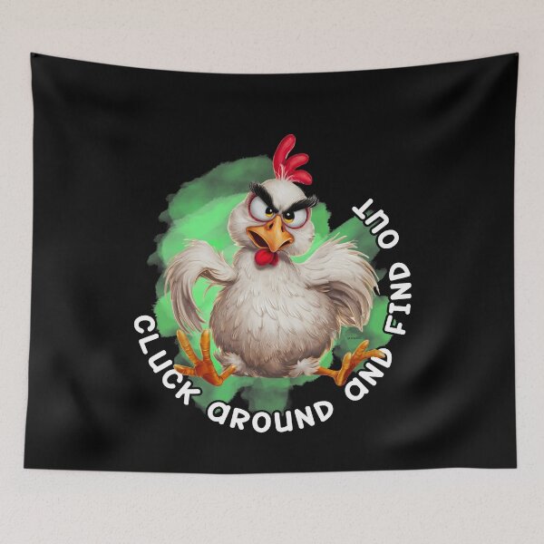 Item preview, Cluck Around and Find Out! – Grumpy Chicken with Attitude | Sofagirl Collection designed and sold by SOFAGIRL COLLECTIONS.