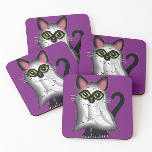 Item preview, Bougie Ghost Cat designed and sold by Vanessa Hogle.