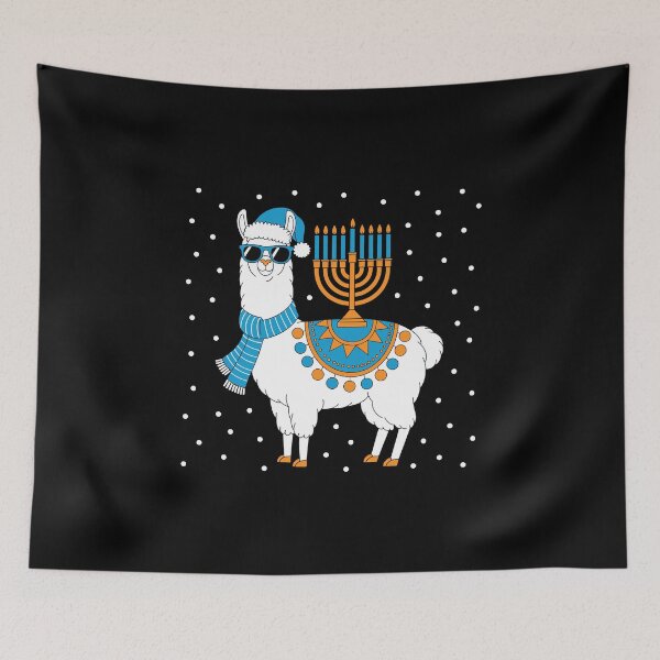 Item preview, Llama with Menorah designed and sold by jkrphoto.