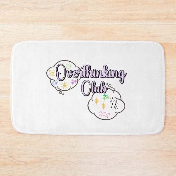 Item preview, Overthinking Club | Funny Mental Health Quote | Aesthetic Thought Bubble designed and sold by LenaBlueDesigns.