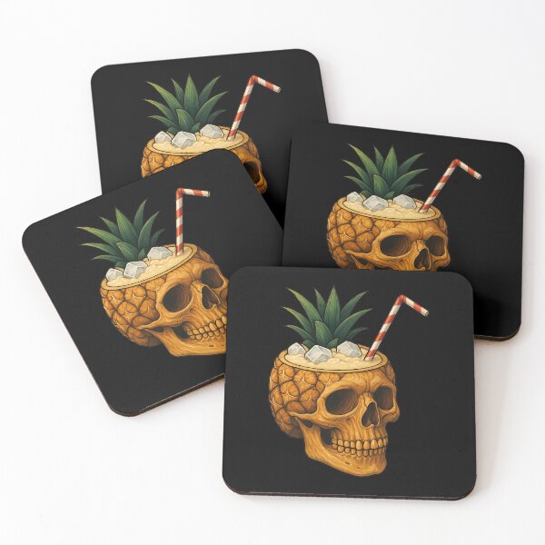 Item preview, Pina Colada Smoothie Skull Tee designed and sold by The Bullpen of Relics.