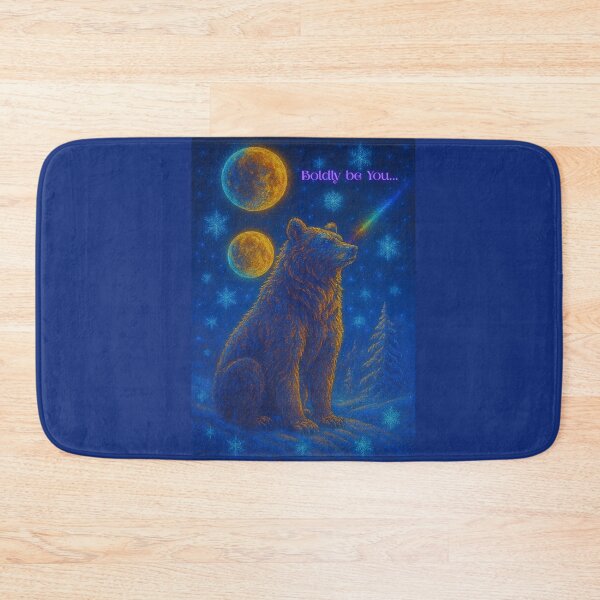 Item preview, Neon Cosmic Bear-Boldly be You designed and sold by Brickroad Dsigns.