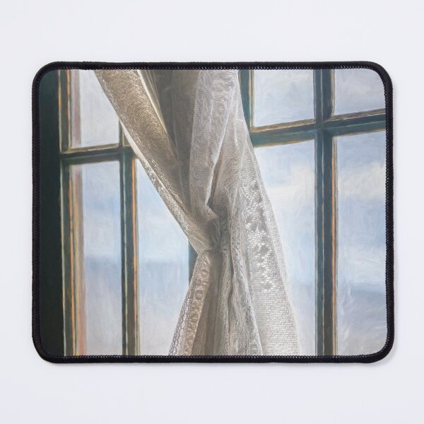Item preview, Lace Curtain in a Gaucho Home Patagonia designed and sold by PhotoArt by Joan Carroll.