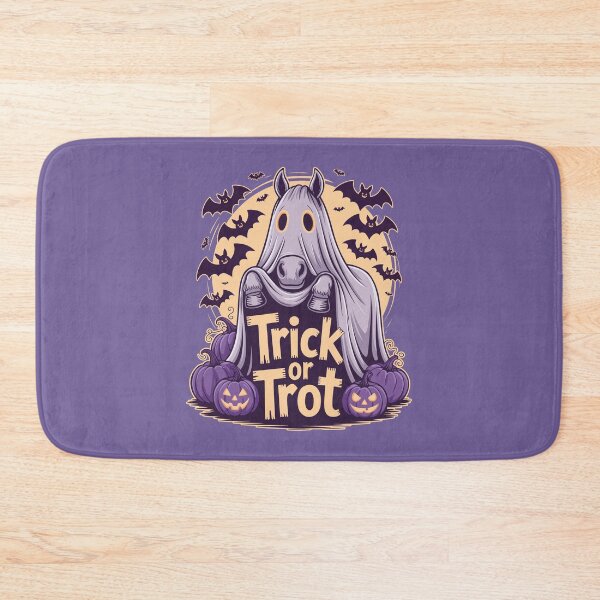 Item preview, Trick Or Trot Horse Lover Halloween Ghost Pumpkin Bat designed and sold by GregArtShop.