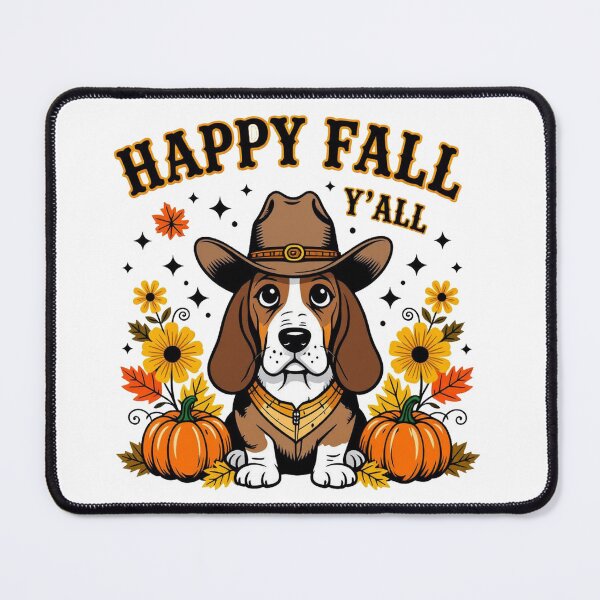 Item preview, Happy Fall Basset Hound designed and sold by J-CCreations.