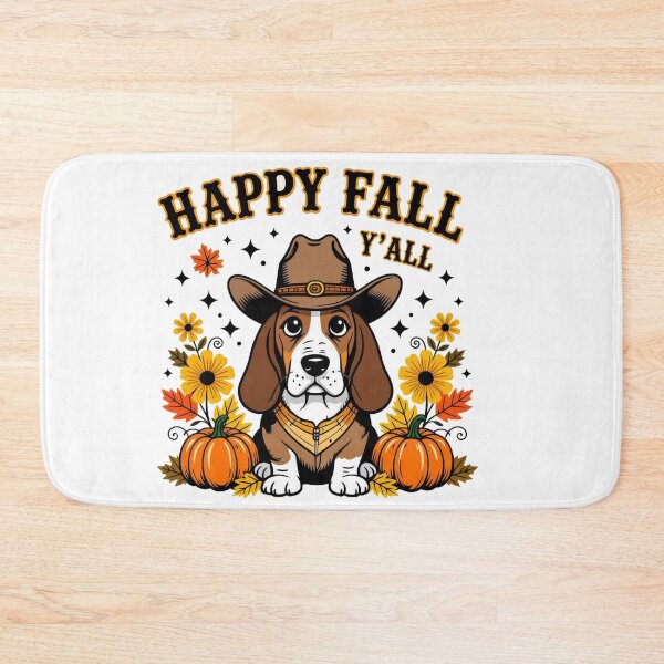Item preview, Happy Fall Basset Hound designed and sold by J-CCreations.