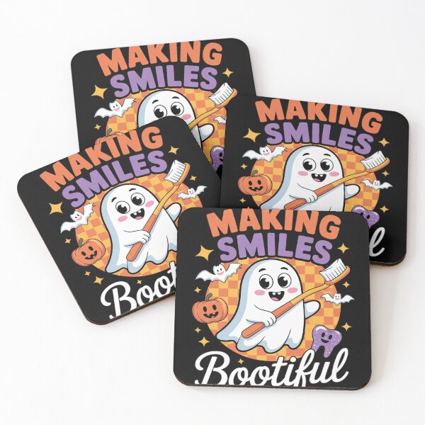 Item preview, Making Smiles Bootiful Halloween Dentist Ghost Dental  designed and sold by KonstanKoraner.