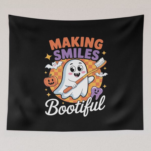 Item preview, Making Smiles Bootiful Halloween Dentist Ghost Dental  designed and sold by KonstanKoraner.