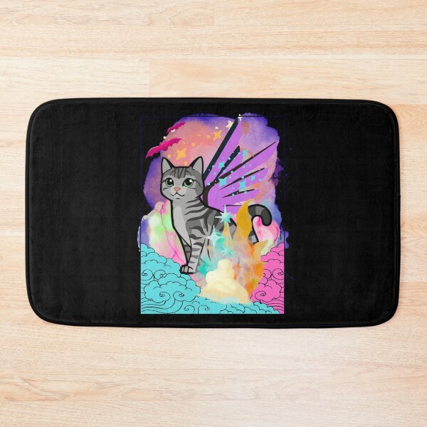 Item preview, Magical Cat with wings framed designed and sold by artbyomega.