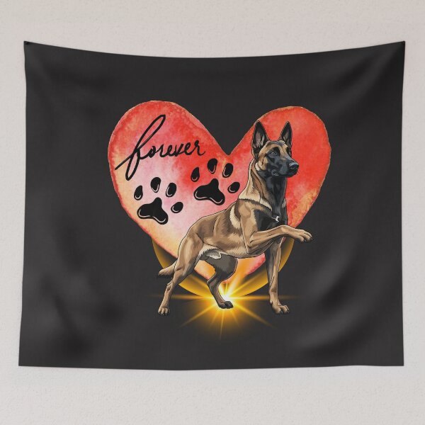 Item preview, Forever in My Heart - Belgian Malinois Memorial Art designed and sold by LulitasDreams.