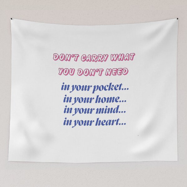 Item preview, Let Go of What Weighs You Down – Minimalist Quote for Mind, Heart & Home designed and sold by Ink-Lift Creations.