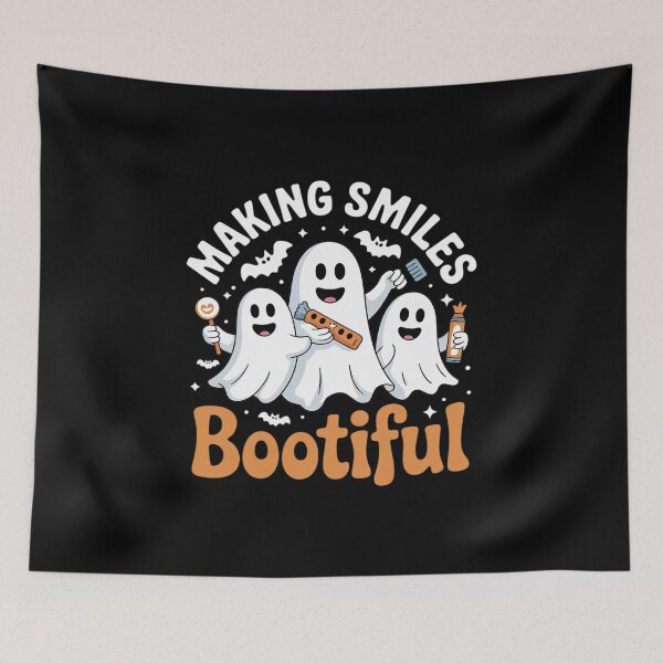 Item preview, Making Smiles Bootiful Halloween Ghost Dentist Dental 4  designed and sold by KonstanKoraner.