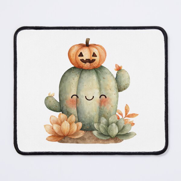 Item preview, Cute Halloween Cactus with Pumpkin Hat designed and sold by Anastasiia Yurevych.