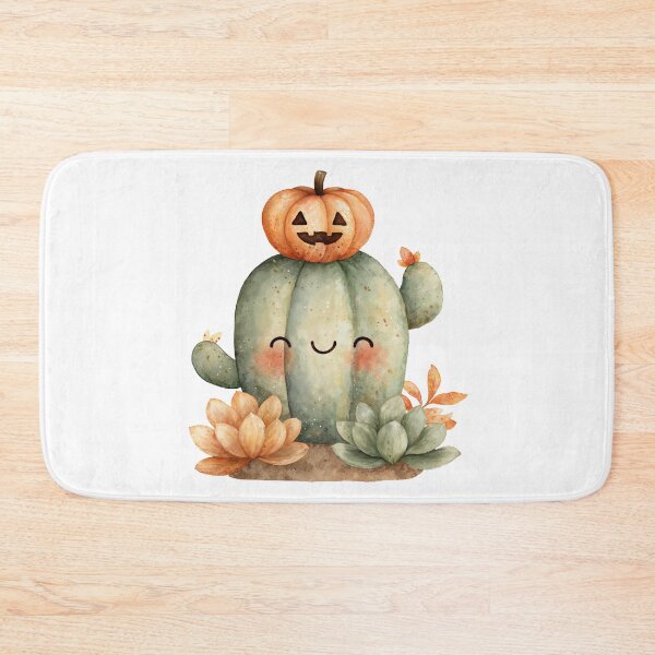 Item preview, Cute Halloween Cactus with Pumpkin Hat designed and sold by Anastasiia Yurevych.