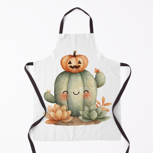 Item preview, Cute Halloween Cactus with Pumpkin Hat designed and sold by Anastasiia Yurevych.