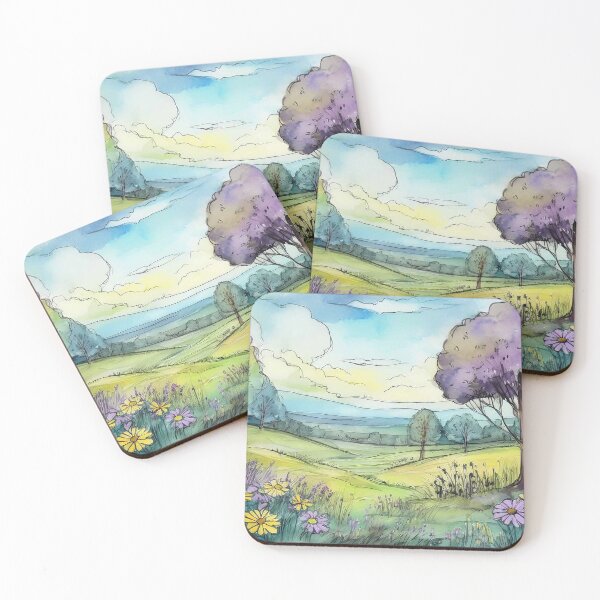 Item preview, Wildflower Meadow and Purple Tree designed and sold by J Marielle Designs.