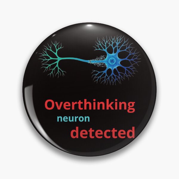Item preview, Overthinking Neuron Detected – Funny Brain Science Design designed and sold by Tadeusz1.