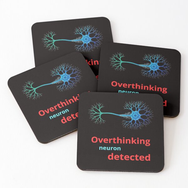 Item preview, Overthinking Neuron Detected – Funny Brain Science Design designed and sold by Tadeusz1.