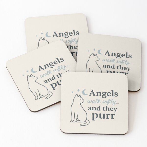 Item preview, Angels Walk Softly… and They Purr  designed and sold by DesignShopAD.
