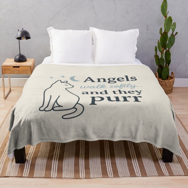 Item preview, Angels Walk Softly… and They Purr designed and sold by DesignShopAD.