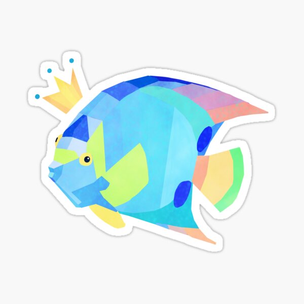 Queen Angel Fish Sticker