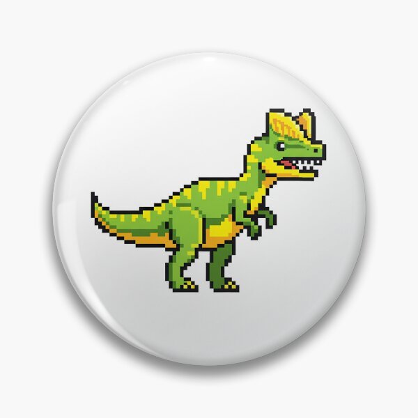 Item preview, Pixel Art Dilophosaurus Dino Retro Game designed and sold by k3rstman1.