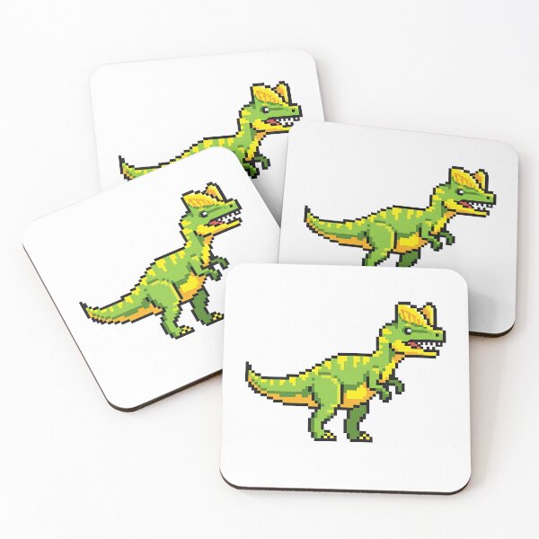 Item preview, Pixel Art Dilophosaurus Dino Retro Game designed and sold by k3rstman1.