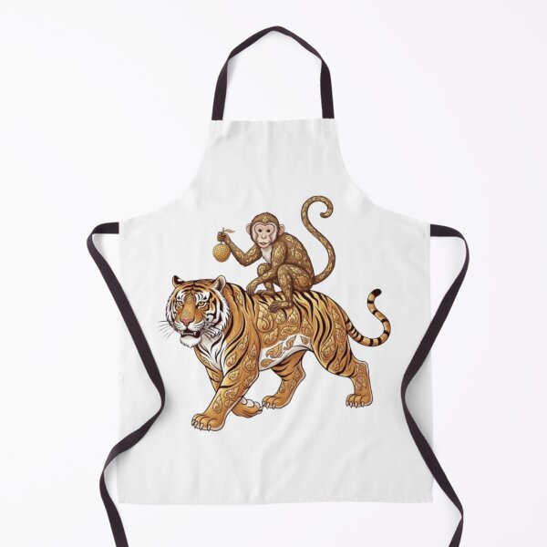 Item preview, Tiger and monkey designed and sold by PP&RAINBOW SHOP.