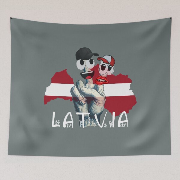 Item preview, PATRIOTIC HAND - PEACE, Make good vibe community - LATVIA designed and sold by MJLO STORY TIME.