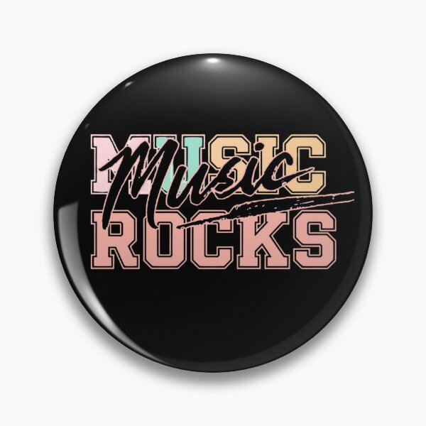 Item preview, MUSIC ROCKS – Colorful Retro Typography T-Shirt for Music Lovers designed and sold by bazstees54.