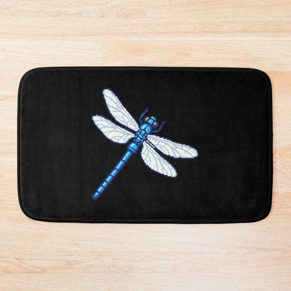Item preview, Blue Dragonfly Pixel Art Insect Retro designed and sold by k3rstman1.