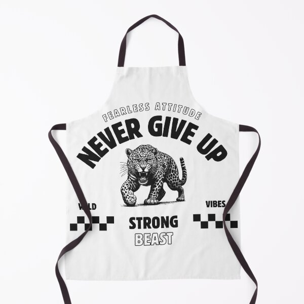 Item preview, leopard Fearless Attitude Never Give Up Strong Beast Wild Vibes designed and sold by CreativeCrewApp.