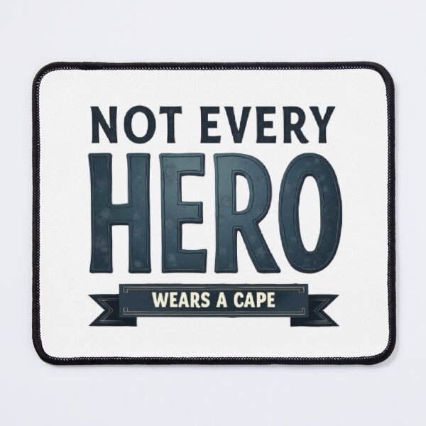 Item preview, Not Every Hero Wears a Cape – Vintage Typography Design designed and sold by Artaprintly.