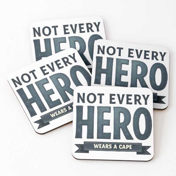 Item preview, Not Every Hero Wears a Cape – Vintage Typography Design designed and sold by Artaprintly.