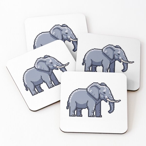 Item preview, Elephant Pixel Art Retro 8-Bit Animal designed and sold by k3rstman1.