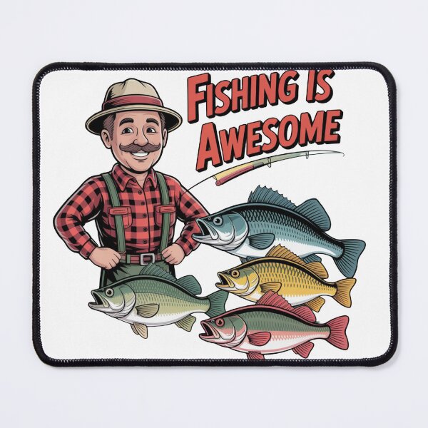 Item preview, Fishing is Awesome t-shirt For Fisherman designed and sold by sz0g0.