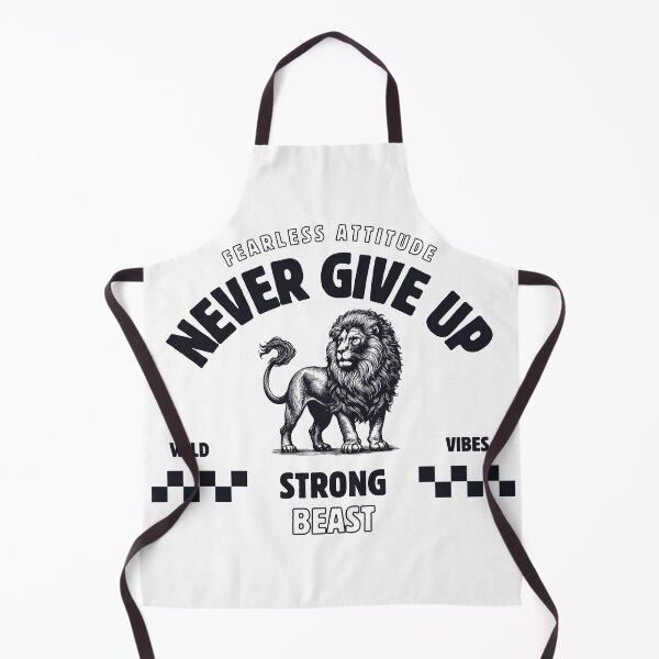 Item preview, Lion Fearless Attitude Never Give Up Strong Beast Wild Vibes designed and sold by CreativeCrewApp.