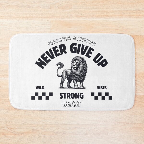 Item preview, Lion Fearless Attitude Never Give Up Strong Beast Wild Vibes  designed and sold by CreativeCrewApp.