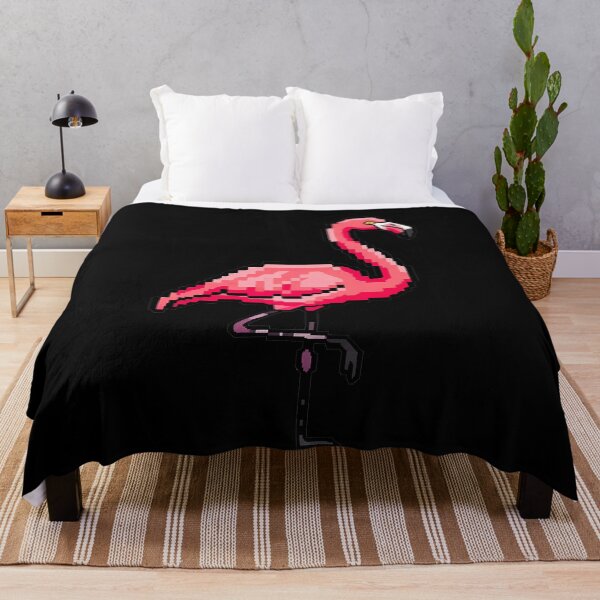 Item preview, Pink Flamingo Pixel Art Retro Bird designed and sold by k3rstman1.