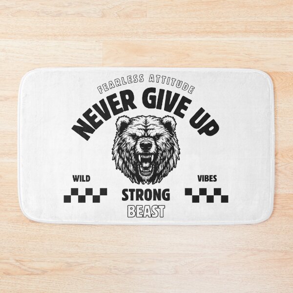Item preview, Bear Roaring Fearless Attitude Never Give Up Strong Beast Wild Vibes  designed and sold by CreativeCrewApp.