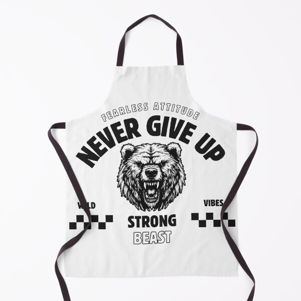 Item preview, Bear Roaring Fearless Attitude Never Give Up Strong Beast Wild Vibes designed and sold by CreativeCrewApp.