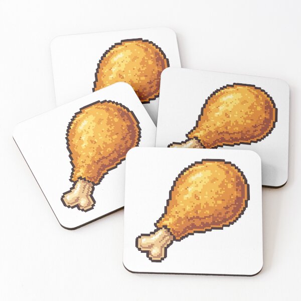 Item preview, Fried Chicken Drumstick Pixel Art Food designed and sold by k3rstman1.