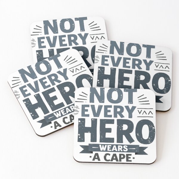 Item preview, Not Every Hero Wears a Cape – Vintage Typography Design designed and sold by Artaprintly.